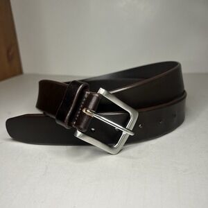 Nordstrom 1816 Leather Belt In Chocolate Brown Color Size 46